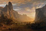 Albert Bierstadt Looking Down Yosemite Valley, California USA oil painting artist